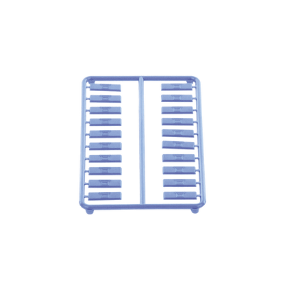Paquete de 100 Iconos de Datos de Instalación a Presión, Para Jacks Mini-Com de Panduit, De Plástico, Color Azul