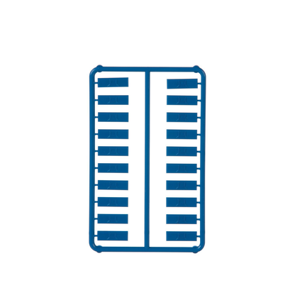 Paquete de 100 Iconos de Datos de Instalación a Presión, Para Jacks Mini-Com de Panduit, De Plástico, Color Azul