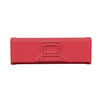 Paquete de 100 Iconos de Datos de Instalación a Presión, Para Jacks Mini-Com de Panduit, De Plástico, Color Rojo
