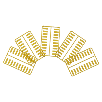 Paquete de 100 Iconos de Datos de Instalación a Presión, Para Jacks Mini-Com de Panduit, De Plástico, Color Amarillo