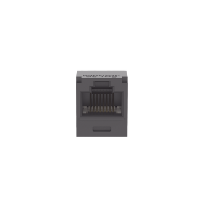 Conector Jack RJ45 Estilo TG, Mini-Com, Categoría 5e, de 8 Posiciones y 8 Cables, Color Negro