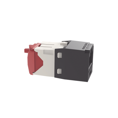 Conector Jack RJ45 Estilo TG, Mini-Com, Categoría 5e, de 8 Posiciones y 8 Cables, Color Negro