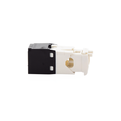 Conector Jack RJ45 Estilo TG, Mini-Com, Categoría 6, de 8 Posiciones y 8 Cables, Color Negro