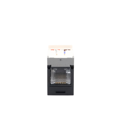 Conector Jack RJ45 Estilo TG con Ventana, Mini-Com, Categoría 6, de 8 Posiciones y 8 Cables, Color Negro