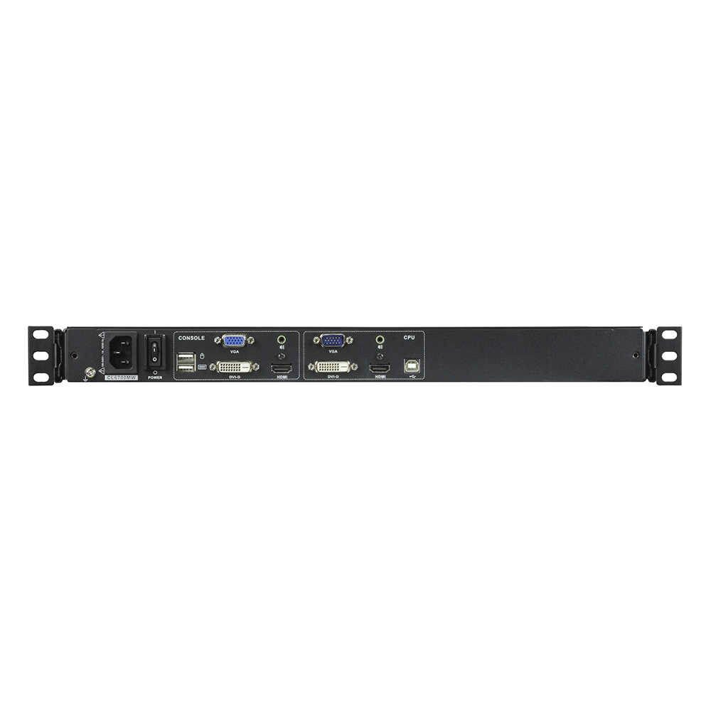 Consola LCD | HDMI, VGA, DVI, USB | Single Rail |  Pantalla 17.3" | 1U de altura