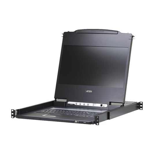 Consola LCD | HDMI, VGA, DVI, USB | Single Rail |  Pantalla 17.3" | 1U de altura
