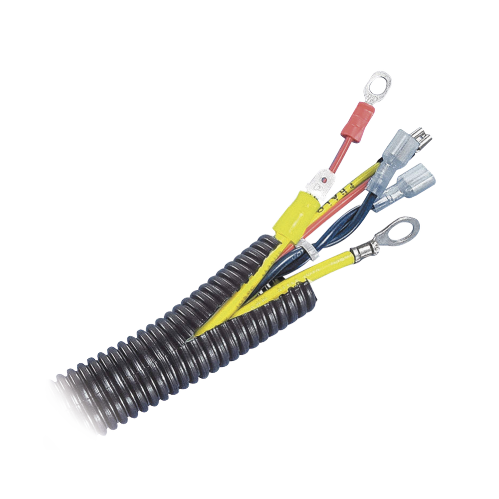 Tubo Corrugado Abierto para Protección de Cables, 1.25 in (31.8 mm) de Diámetro, 15.2 m de Largo, Color Negro