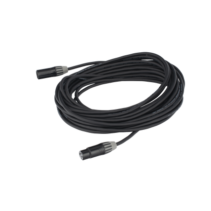 Cable XLR | 3 polos | Conector Hembra-Macho | Serie M | Carcasa Negra | Contactos Dorados | Ideal para Microfonía | Longitud 10m