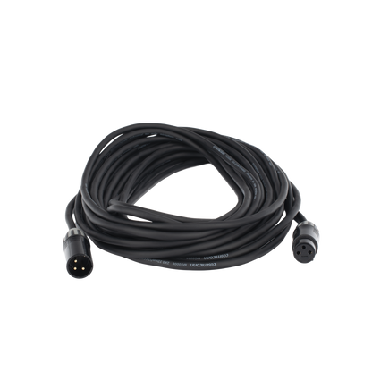 Cable XLR | 3 polos | Conector Hembra-Macho | Serie M | Carcasa Negra | Contactos Dorados | Ideal para Microfonía | Longitud 10m