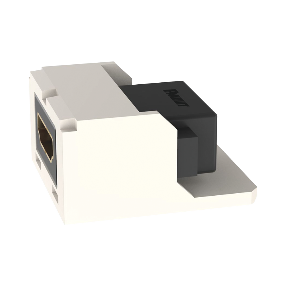 M�dulo Acoplador HDMI 2.0, Hembra a Hembra Tipo-A, Categor�a 2, Uso en 2 Puertos Mini-Com, Color Blanco Mate