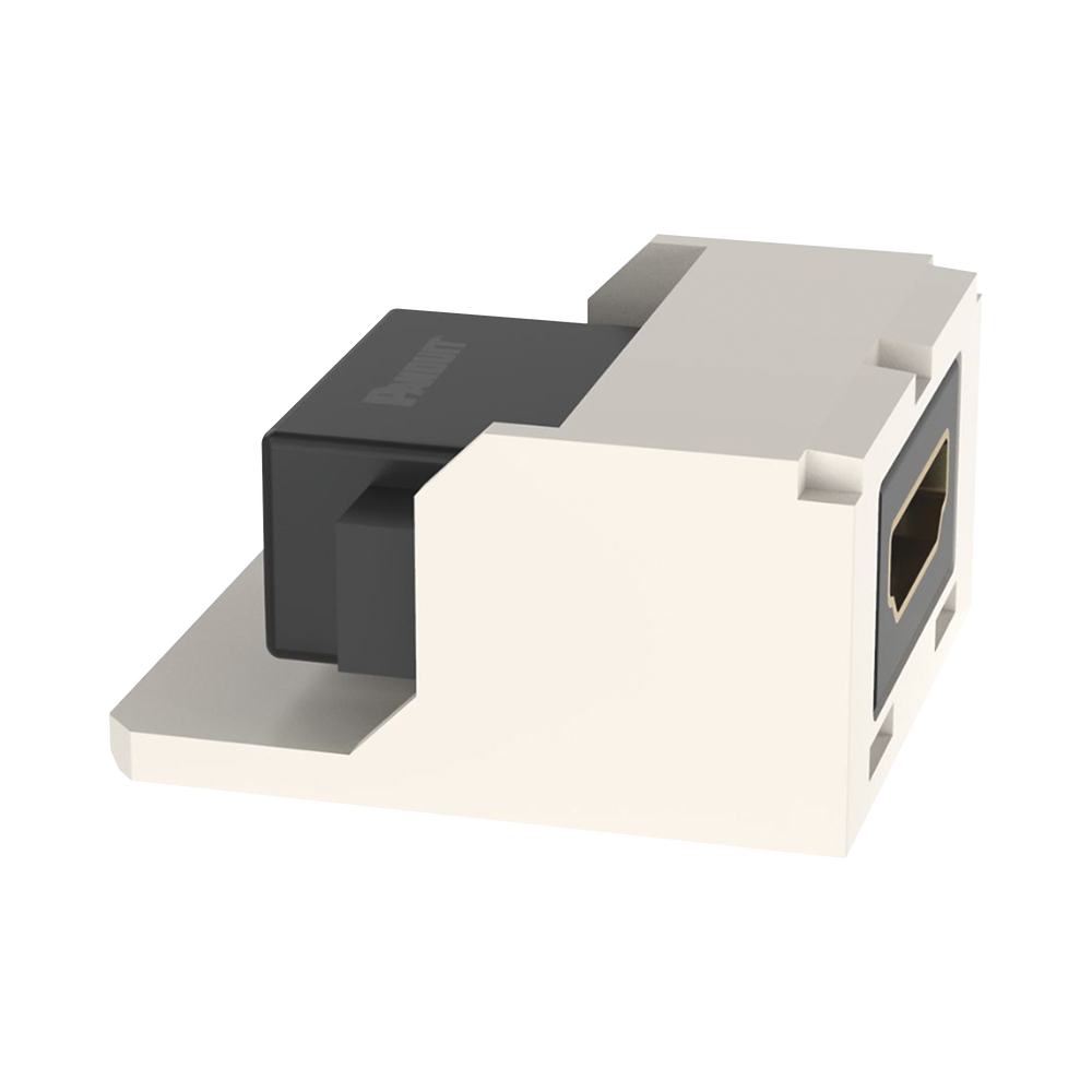 M�dulo Acoplador HDMI 2.0, Hembra a Hembra Tipo-A, Categor�a 2, Uso en 2 Puertos Mini-Com, Color Blanco Mate