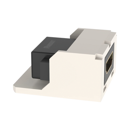 M�dulo Acoplador HDMI 2.0, Hembra a Hembra Tipo-A, Categor�a 2, Uso en 2 Puertos Mini-Com, Color Blanco Mate