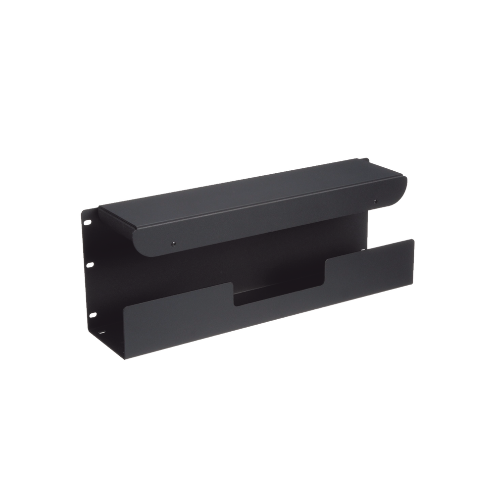 Accesorio Pasacables Para Rack Estándar de 19 in, 4 UR, Capacidad de 260 Cables Cat6, 4.5 in de Profundidad, Color Negro