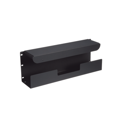 Accesorio Pasacables Para Rack Estándar de 19 in, 4 UR, Capacidad de 260 Cables Cat6, 4.5 in de Profundidad, Color Negro