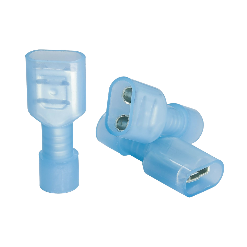 Terminal hembra aislada completa para cables 16 -14 AWG / Venta de bolsa en 25 piezas