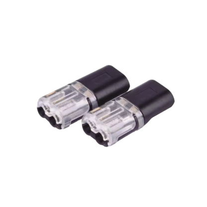 Bolsa con 25 conectores / Enchufables / Para 2 cables / compatibles en calibre 22 al 18 AWG