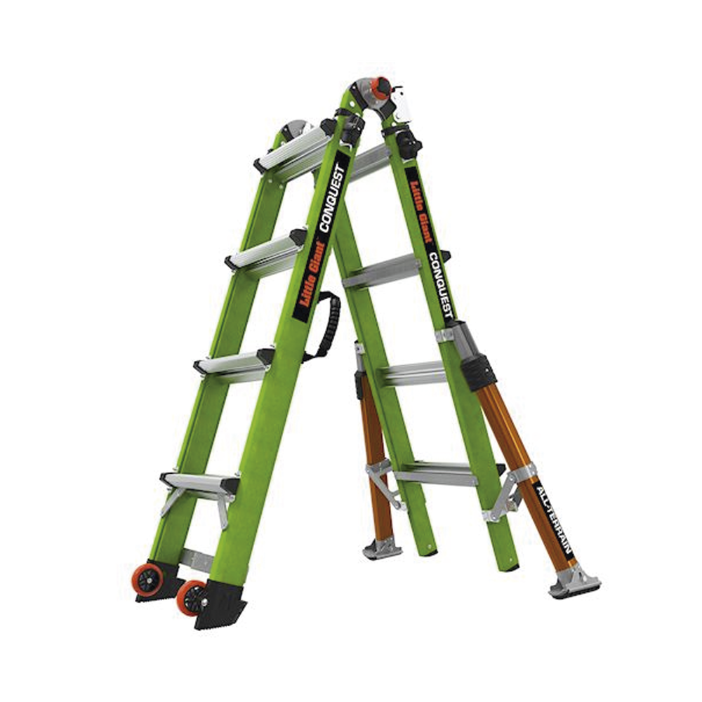 Escalera Multi-Posiciones de 6.7 m (22') para Suelos Inclinados o con Desniveles.