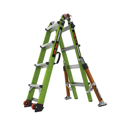 Escalera Multi-Posiciones de 6.7 m (22') para Suelos Inclinados o con Desniveles.