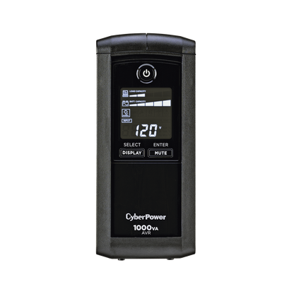 UPS de 1000 VA/600 W, Topología Línea Interactiva, Entrada 120 Vca NEMA 5-15P, Tipo Mini Torre, Con 9 Tomas NEMA 5-15R