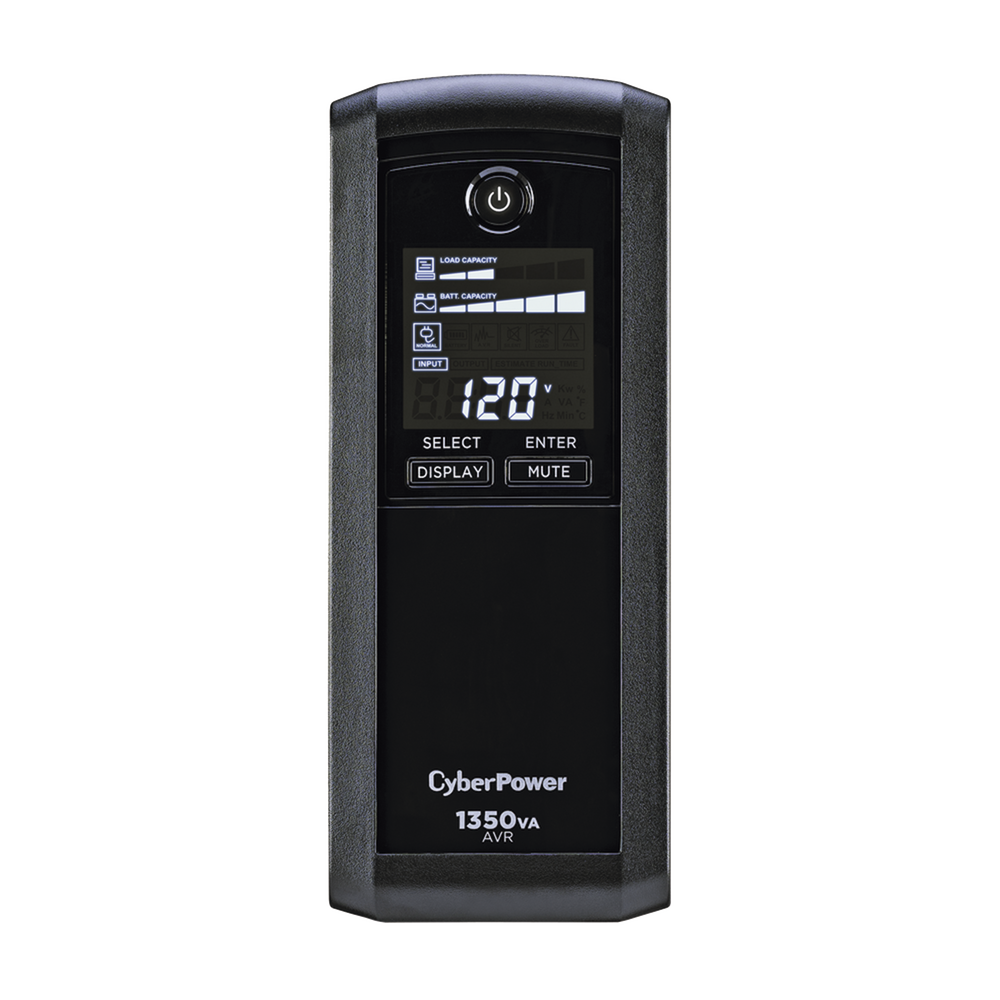 UPS de 1350 VA/815 W, Topología Línea Interactiva, Entrada 120 Vca NEMA 5-15P, Tipo Mini Torre, Con 10 Tomas NEMA 5-15R