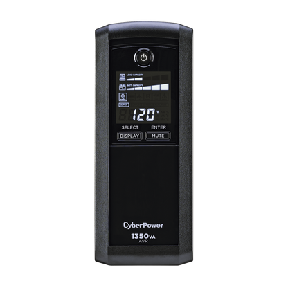UPS de 1350 VA/815 W, Topología Línea Interactiva, Entrada 120 Vca NEMA 5-15P, Tipo Mini Torre, Con 10 Tomas NEMA 5-15R