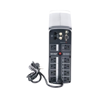 UPS de 1350 VA/815 W, Topología Línea Interactiva, Entrada 120 Vca NEMA 5-15P, Tipo Mini Torre, Con 10 Tomas NEMA 5-15R