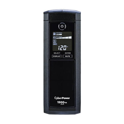 UPS de 1500 VA/900 W, Topología Línea Interactiva, Entrada 120 Vca NEMA 5-15P, Tipo Mini Torre, Con 12 Tomas NEMA 5-15R