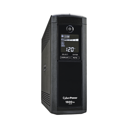 UPS de 1500 VA/900 W, Topología Línea Interactiva, Entrada 120 Vca NEMA 5-15P, Tipo Mini Torre, Con 12 Tomas NEMA 5-15R