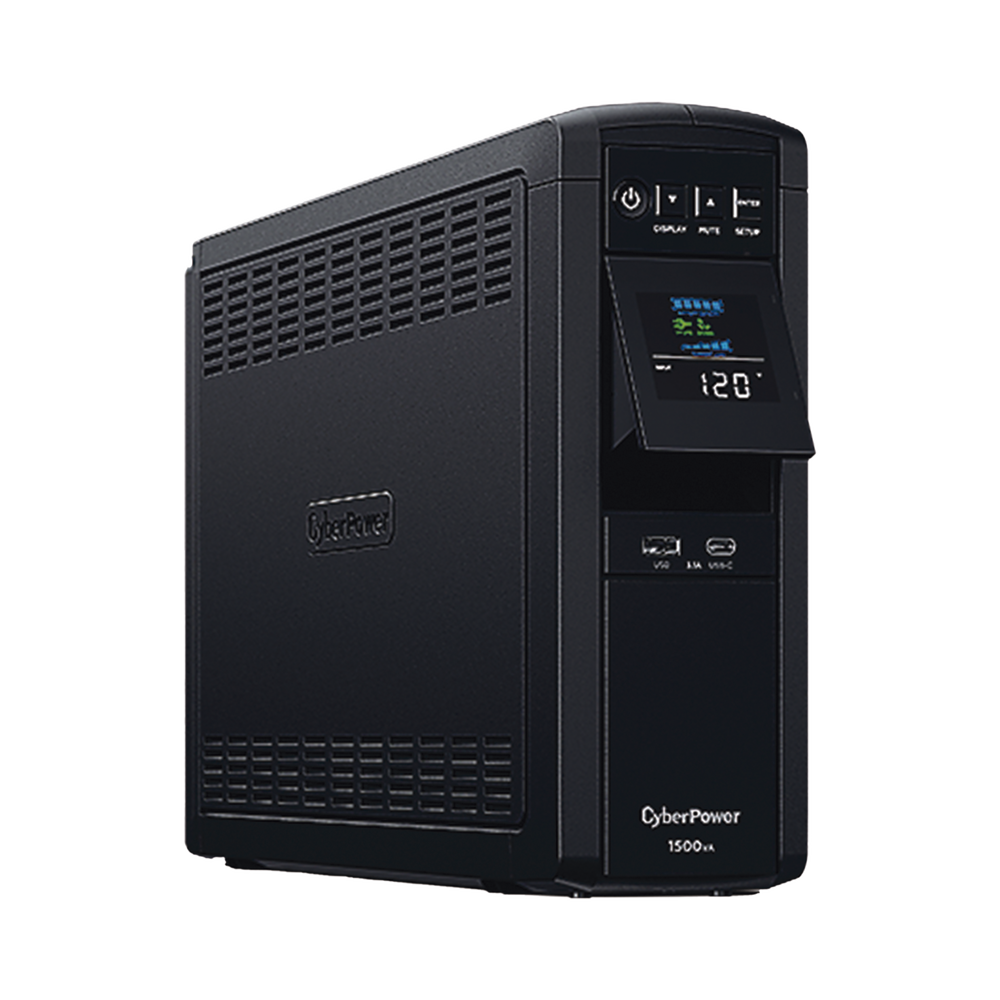 UPS de 1500 VA/900 W, Topología Línea Interactiva, Entrada 120 Vca NEMA 5-15P, Onda Senoidal Pura, Tipo Torre, Con 10 Tomas NEMA 5-15R
