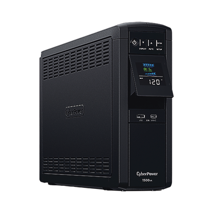 UPS de 1500 VA/900 W, Topología Línea Interactiva, Entrada 120 Vca NEMA 5-15P, Onda Senoidal Pura, Tipo Torre, Con 10 Tomas NEMA 5-15R
