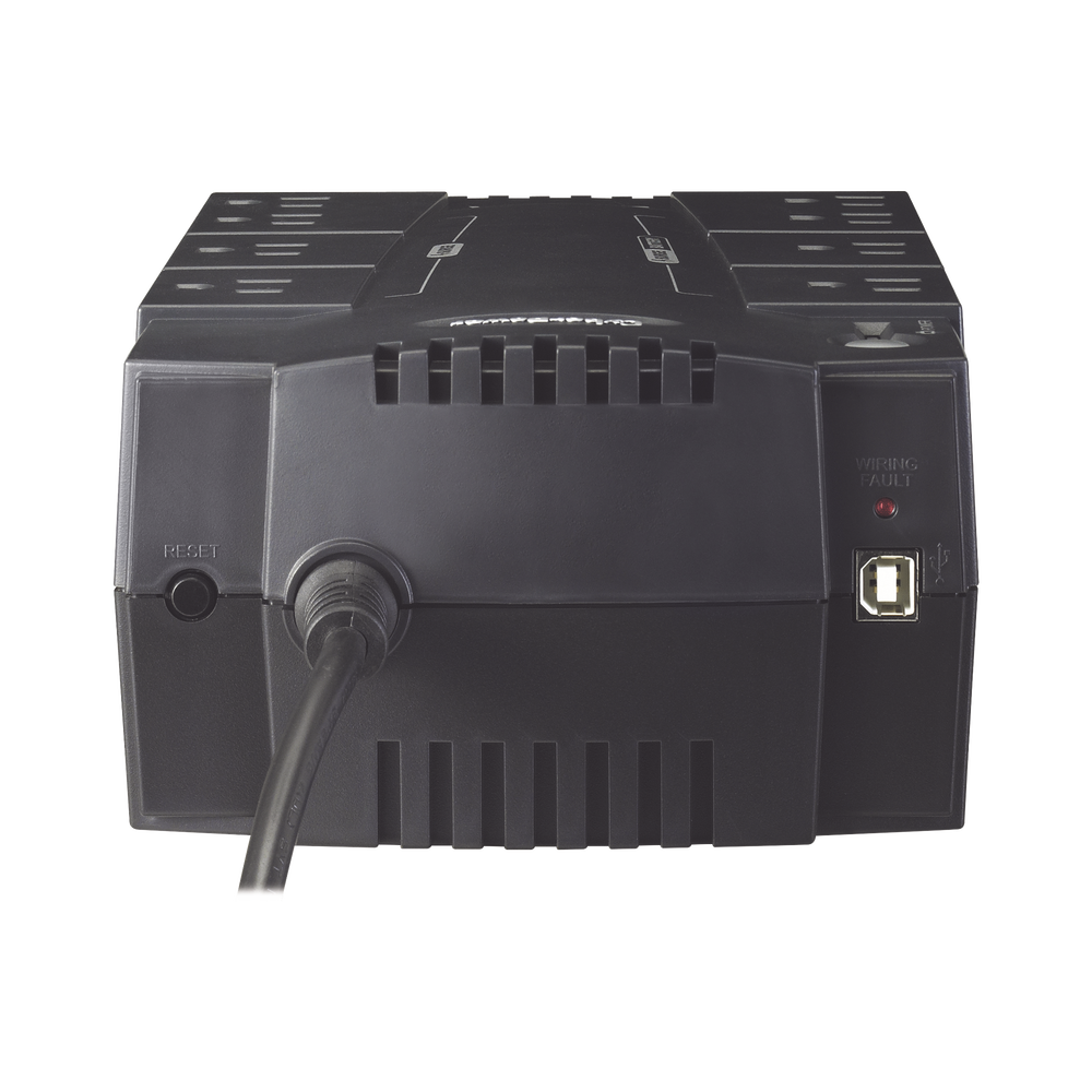 UPS de 425 VA/255 W, Topología Standby, Entrada 120 Vca NEMA 5-15P, Tipo Gabinete Compacto, Con 8 Tomas NEMA 5-15R