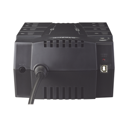UPS de 425 VA/255 W, Topología Standby, Entrada 120 Vca NEMA 5-15P, Tipo Gabinete Compacto, Con 8 Tomas NEMA 5-15R