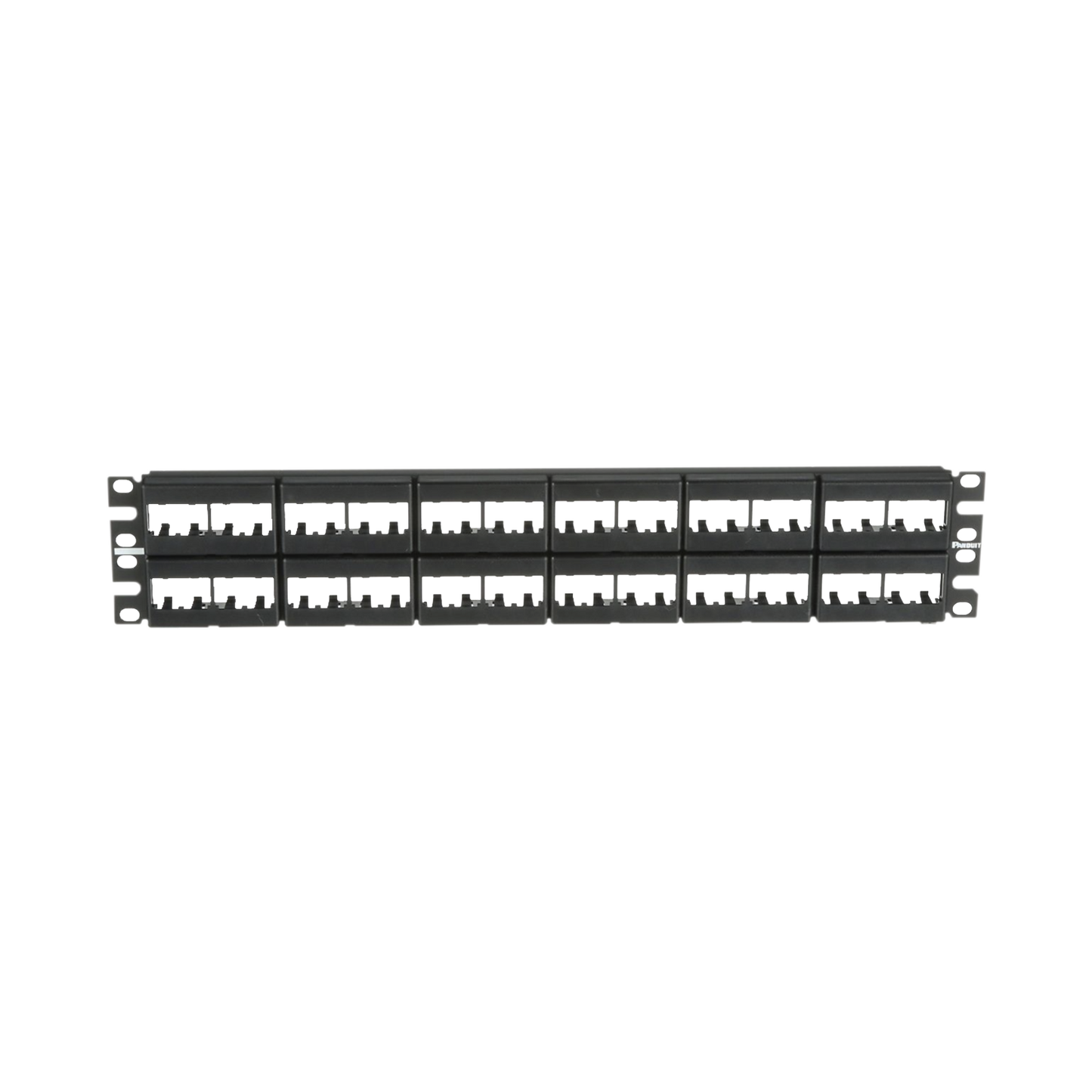 Panel de Parcheo Modular Mini-Com (Sin Conectores), Plano, Sin Blindaje, de 48 Puertos, 2 UR
