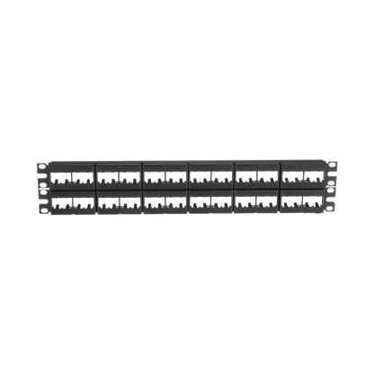 Panel de Parcheo Modular Mini-Com (Sin Conectores), Plano, Sin Blindaje, de 48 Puertos, 2 UR