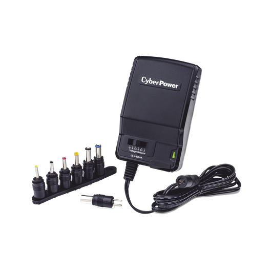 Adaptador Universal de Alimentación, Para Pared, Con Entrada 120 Vca NEMA 5-15P, y Salida Ajustable de 3-12 Vcc 600mA
