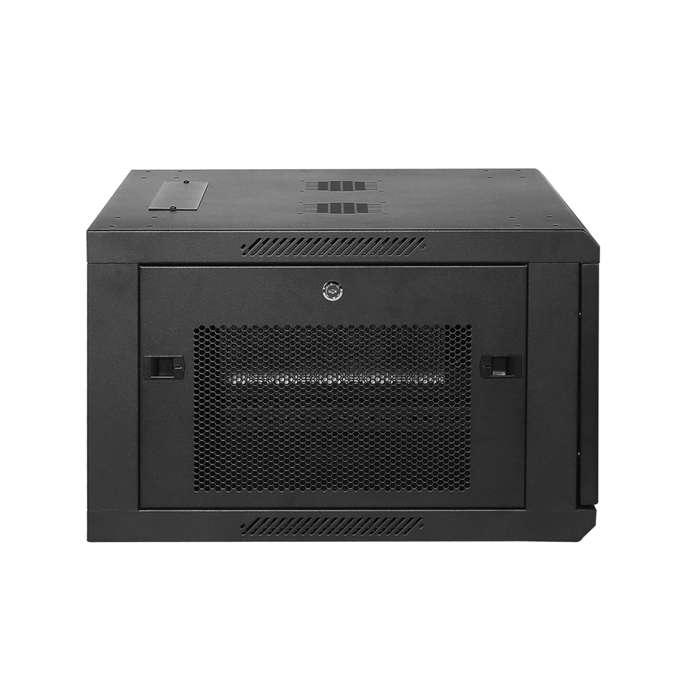 Gabinete Fijo para Montaje en Pared con Puerta Perforada, 6UR (600 x 372 x 600 mm) (An. x Al. x Prof.)