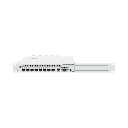 (CRS309-1G-8S+IN) Switch administrable Sistema Operativo Dual, puerto 1G Rj45, 8 puertos 10G SFP+ para Escritorio