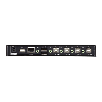Switch KM USB| 4 Puertos | Boundless Switching | RS232 | Controla 4 Computadoras con 1 Teclado/Mouse