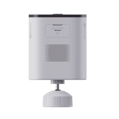 Camara de Bateria con Panel Solar Integrado / 4K Resolucion / WI-FI 6 / Vision Nocturna / Detección Humana y de Vehiculos / Batería de 10400 MAH / IP65