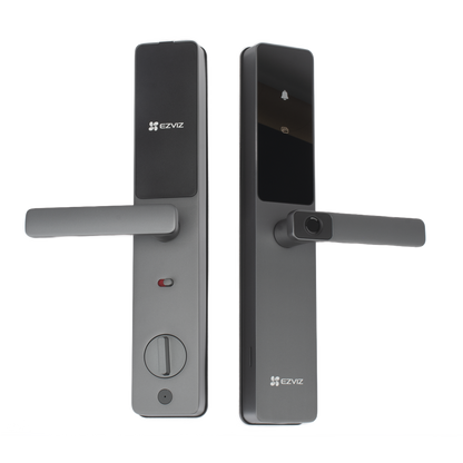 Cerradura Inteligente / Wi-Fi / Bluetooth  / Códigos Temporales Para Visitantes / Lectura de Huella / Lectura de Tag / Contraseña /  Botón para Timbrar / Apertura Remota /  Alarma Anti-intrusión /  No Requiere HUB