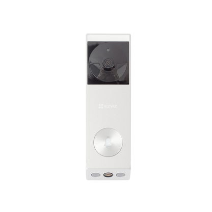 Doorbell de Batería Recargable con Transformador de 5Vcc o Panel Solar (Incluye Panel) / 3 megapíxel / Doble Lente / Protección IP65 / Audio de Dos Vías