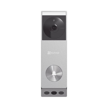 Doorbell de Batería Recargable con Transformador de 5Vcc o Panel Solar (Incluye Panel) / 3 megapíxel / Doble Lente / Protección IP65 / Audio de Dos Vías