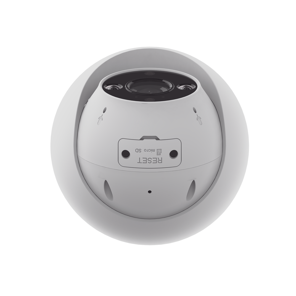 Domo IP 3 Megapíxel (2K) / Wi-Fi / Sirena y Estrobo /Audio de Dos Vías / Detección Humana y Vehiculo / Notificación Push / Audios Personalizables / Ranura Para Memoria hasta 512GB / Uso en Exterior IP67