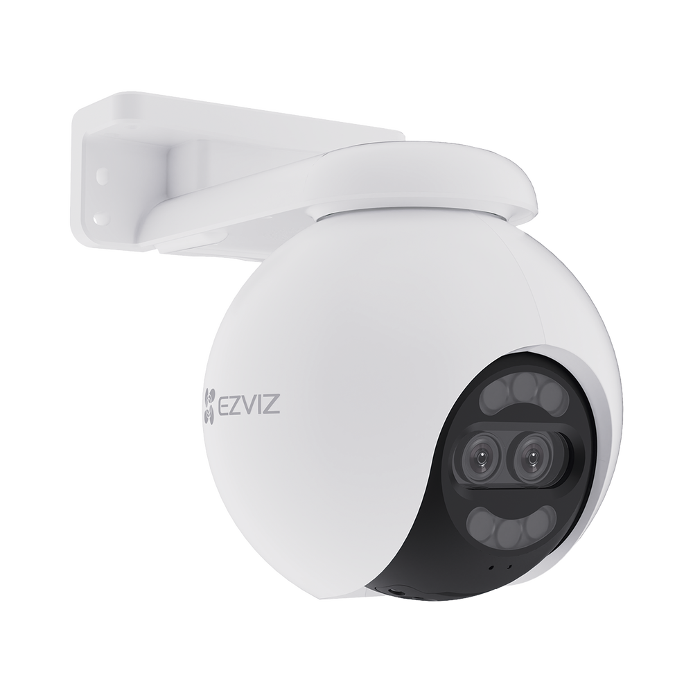 Cámara PT / Wi-Fi / Lente Dual / Panorámica 360° / Resolución 4K / Visión Nocturna ColorFULL  / IA Detección de Humanos y Vehiculos / Alarma con Sirena y Luz / IP65