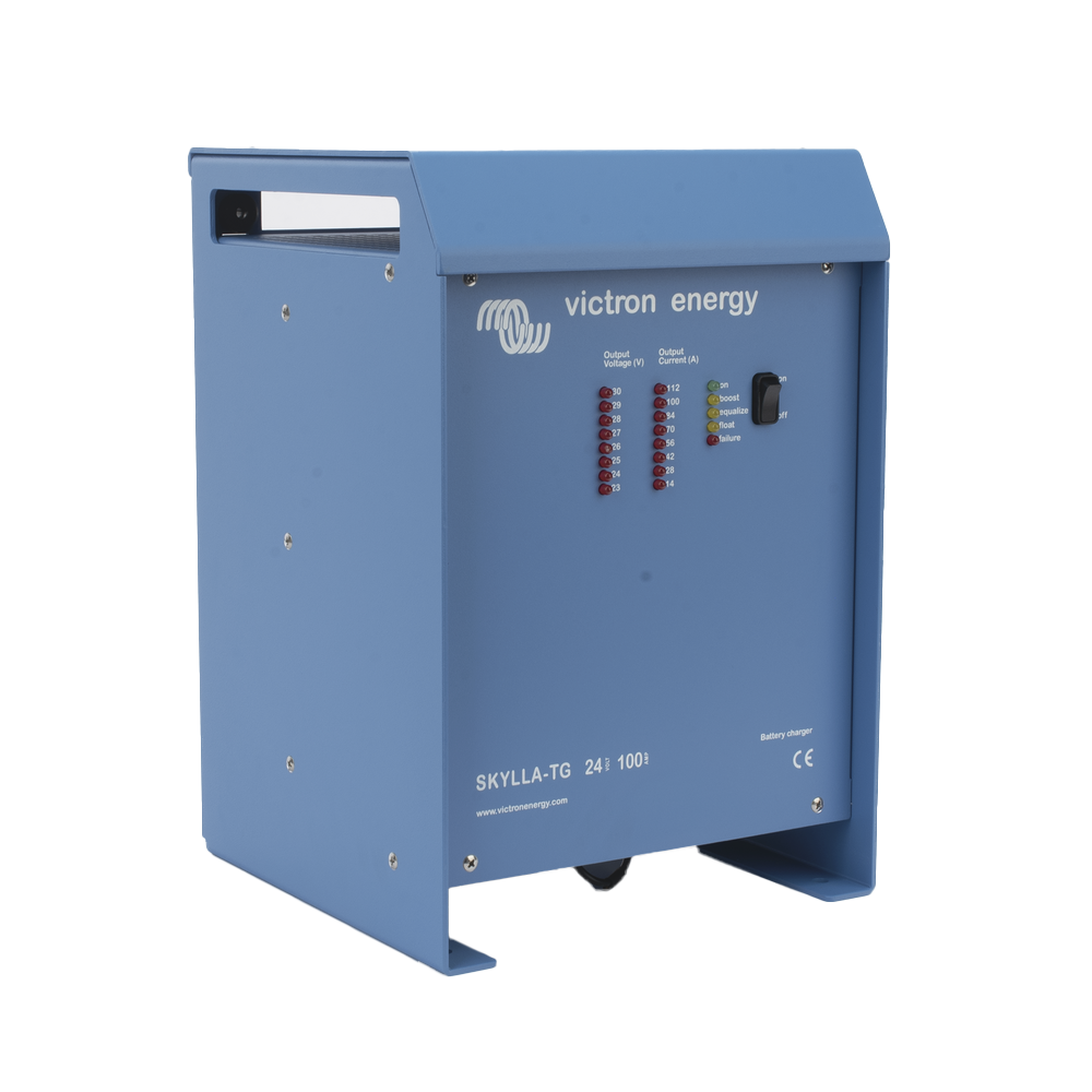 Skylla-TG 24/80 / Cargador de Baterías para Ambientes Marinos 24 V, 80 A / Bancos de 400 a 800 Ah