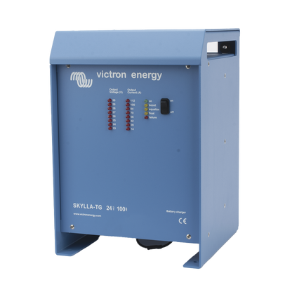 Skylla-TG 24/80 / Cargador de Baterías para Ambientes Marinos 24 V, 80 A / Bancos de 400 a 800 Ah