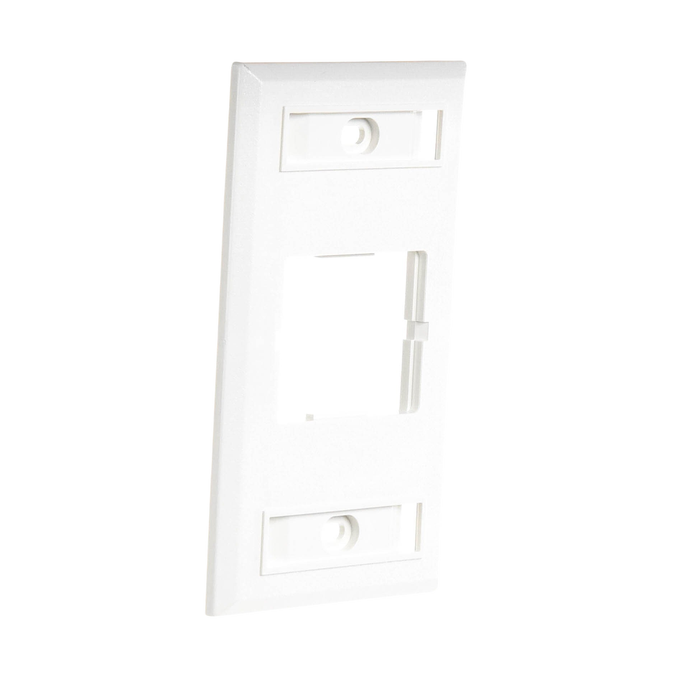 Placa de Pared CT, Para un Acoplador, Color Blanco