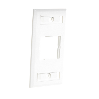 Placa de Pared CT, Para un Acoplador, Color Blanco