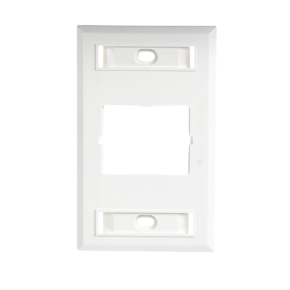 Placa de Pared CT, Para un Acoplador, Color Blanco