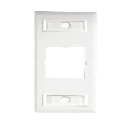 Placa de Pared CT, Para un Acoplador, Color Blanco